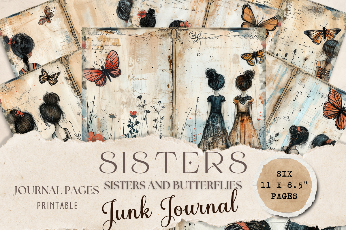 Doodle Sketch Sisters Junk Journal