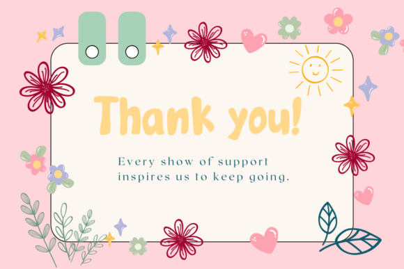 Doodle Flowers Font - Preview 6