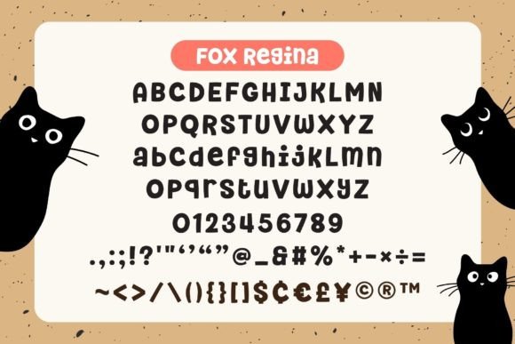 Fox Regina Font PNG with transparent background - Preview 5