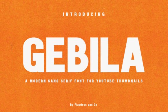 Gebila Font by Flawless And Co · Creative Fabrica font preview