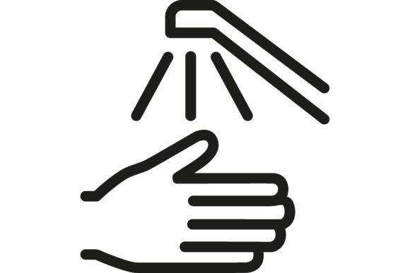 Icon of Washing Hands. Faucet, Water, Di