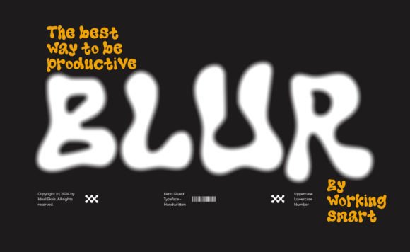 Kerlo Glued Font PNG with transparent background - Preview 4