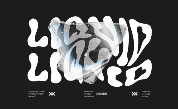 Kerlo Glued Font PNG with transparent background - Preview 6
