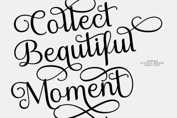 Laurania Font PNG with transparent background - Preview 3