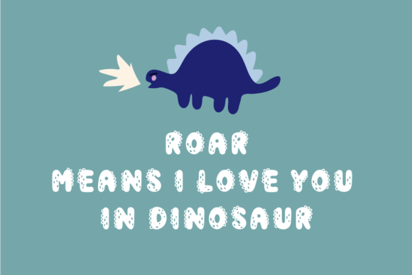 Lazy Dino Font font preview - 3