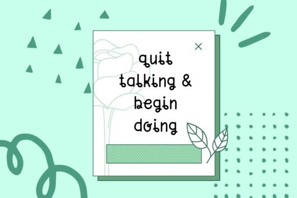 Minty Fresh Font PNG with transparent background - Preview 4