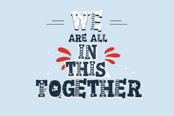 Patriotic Spunk Font PNG with transparent background - Preview 3
