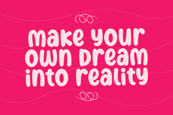 Pink Gummy Font PNG with transparent background - Preview 1
