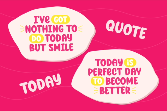 Pink Gummy Font PNG with transparent background - Preview 3