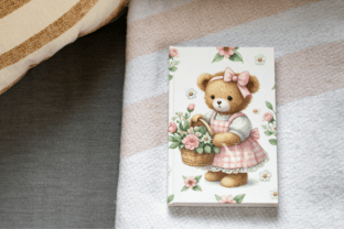 Pink Teddy Bear Baby Girl Digital Paper Graphic by Nam Tiwa · Creative ...
