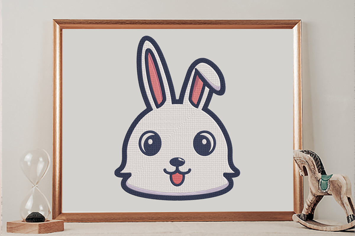 24 Rabit Rabbit Face · Creative Fabrica