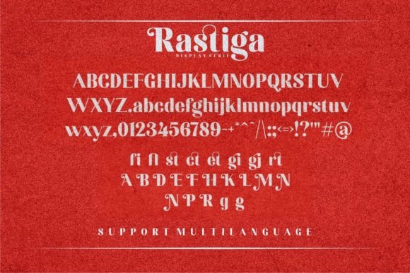 Rastiga Font PNG with transparent background - Preview 5