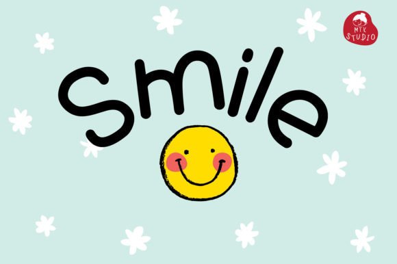 Red Macaron Font Font PNG with transparent background - Preview 2