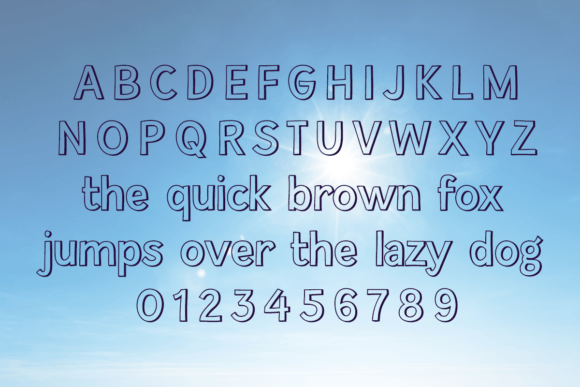 Regular Day Font PNG with transparent background - Preview 1