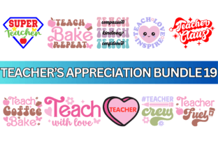 Retro School Teacher SVG PNG Bundle Graphic by Flaunt · Creative Fabrica