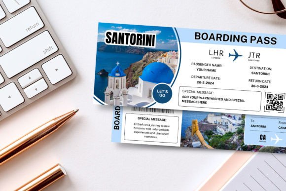 Santorini Trip Surprise Gift Ticket
