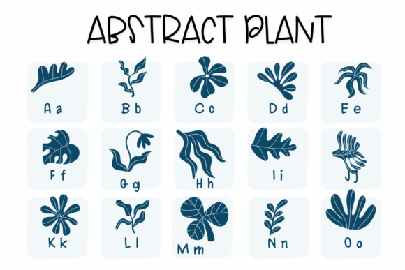 Abstract Plants Font - Preview 1