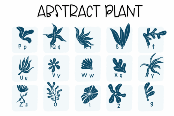 Abstract Plants Font - Preview 2