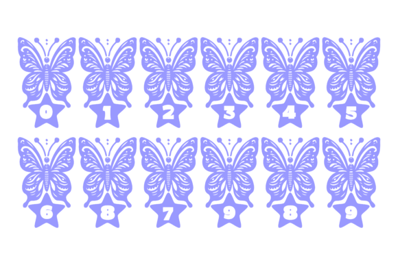 Blue Butterfly Font - Preview 1