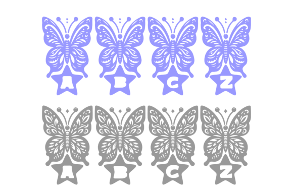 Blue Butterfly Font - Preview 2