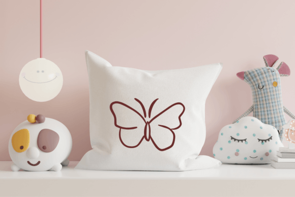 Butterfly Line Art Font - Preview 5