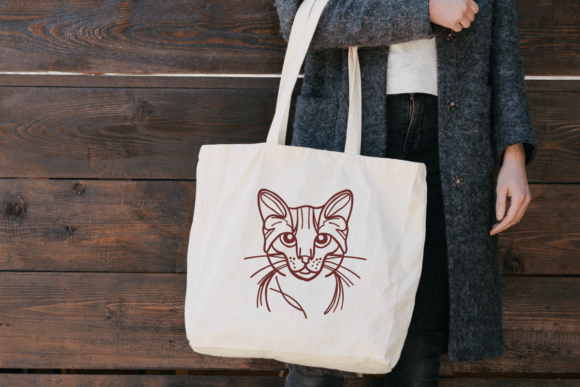 Cat Line Art Font - Preview 5