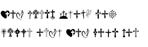 Typography Cross Cross Font by Nongyao · Creative Fabrica