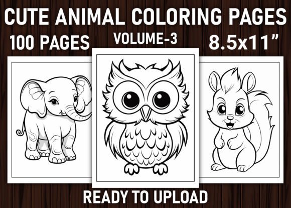Cute Animal Coloring Pages for Kids