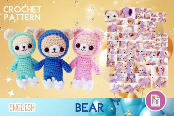 Cute Bears / Crochet Amigurumi / Pdf