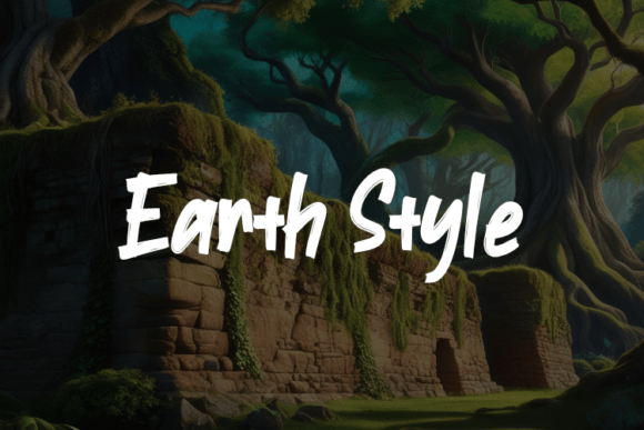 Earth Wall Font - Preview 2
