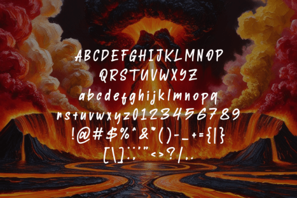 Fire Wall Font - Preview 1