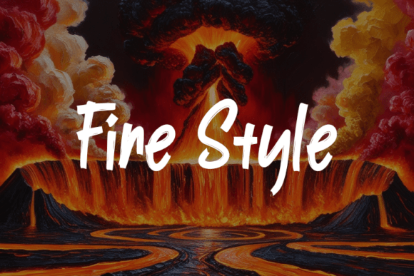Fire Wall Font - Preview 2