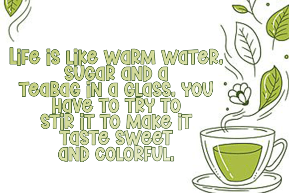 Fresh Tea Font - Preview 4