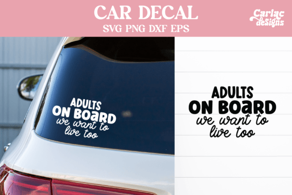 Funny Car Decal Bumper Sticker Graphic Crafts By Carla C Designs