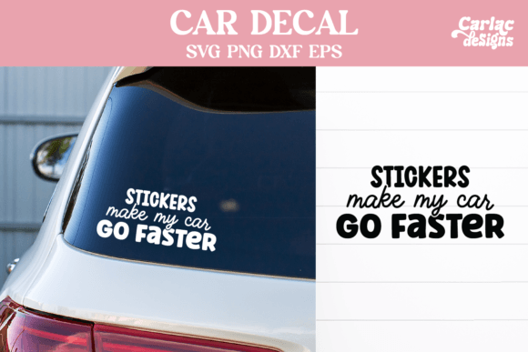 Funny Car Decal Bumper Sticker Graphic Crafts By Carla C Designs