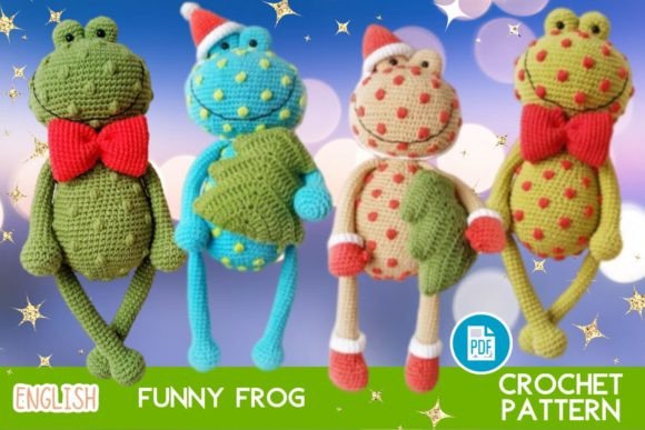 Funny Frogs / Crochet / Amigurumi PDF
