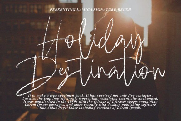 Lamiga Brush Font PNG with transparent background - Preview 4