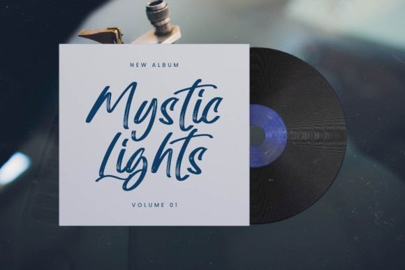Magical Electro Font PNG with transparent background - Preview 1