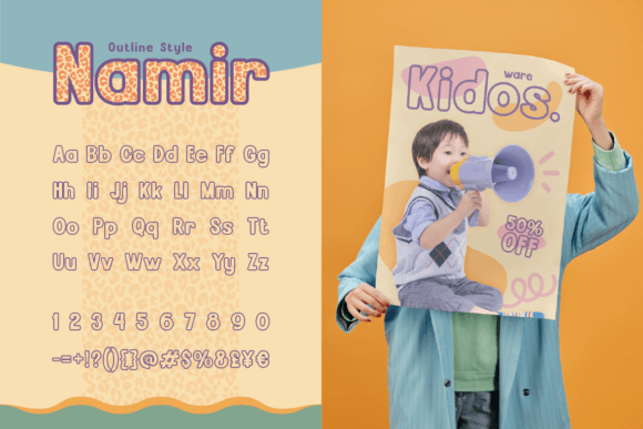 Namir Font PNG with transparent background - Preview 4