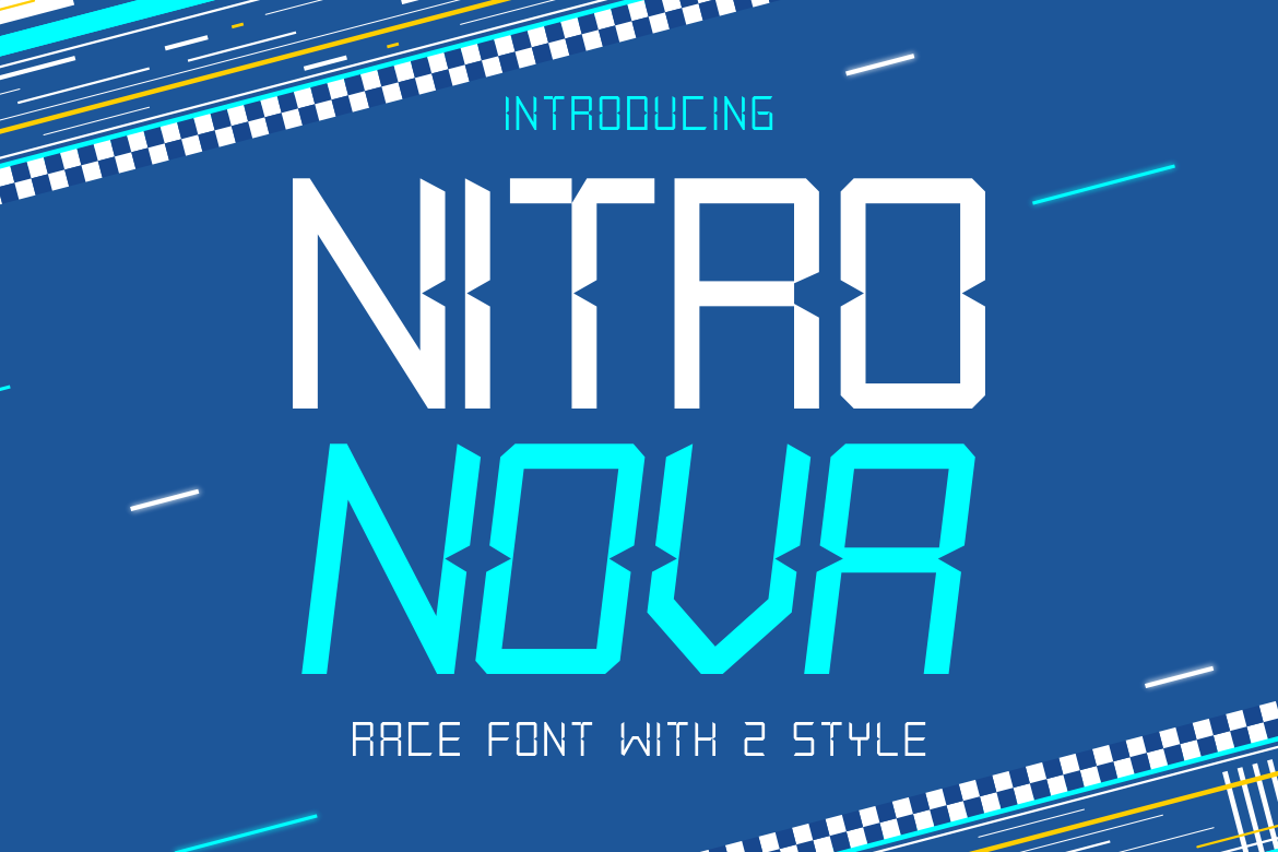 Nitro Nova preview: bold display poster typeface