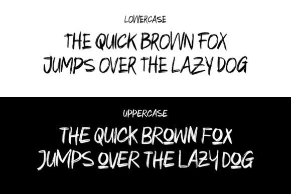 Nopase Brush Font PNG with transparent background - Preview 3