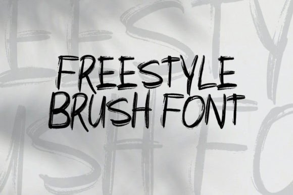 Nopase Brush Font PNG with transparent background - Preview 4