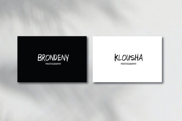 Nopase Brush Font PNG with transparent background - Preview 6