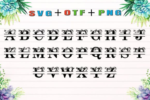 Rb Monogram Font PNG with transparent background - Preview 2