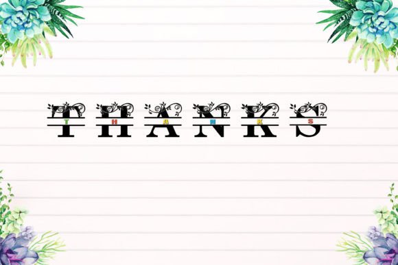 Rb Monogram Font PNG with transparent background - Preview 3