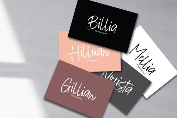 Redista Brush Font PNG with transparent background - Preview 4