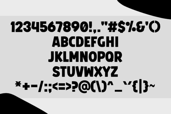 Rustic Bold Clean Font PNG with transparent background - Preview 2