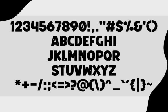 Rustic Bold Font PNG with transparent background - Preview 2