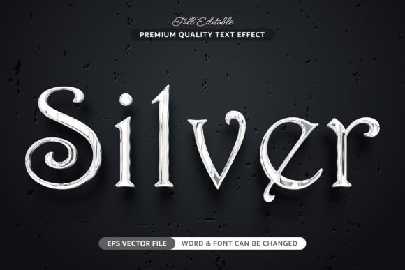 Silver Chrome - Text Effect