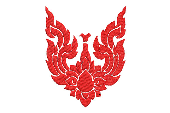 Thai Pattern Phoenix Bird